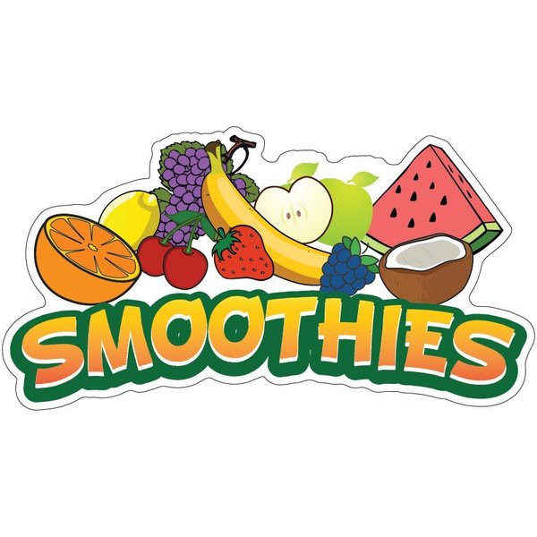 Signmission Smoothies Decal Concession Stand Food Truck Sticker, 8" x 4.5", D-DC-8 Smoothies19 D-DC-8 Smoothies19